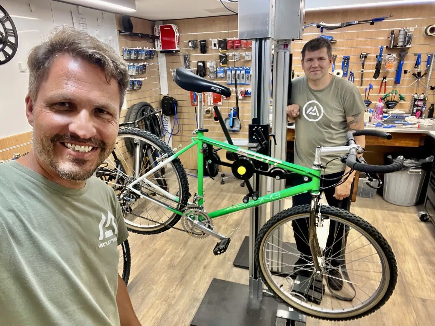 Philipp Heck´s erstes Scott Race Bike, Das Scott Pro CRacing 1991 mit Scott AT3 Lenker und Shimano XT Schaltung