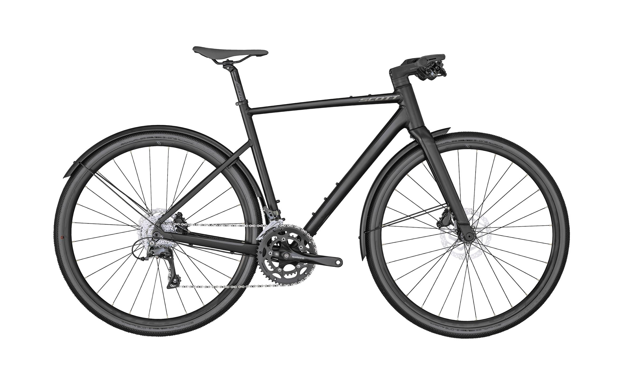 Scott Matrix 30 EQ Comutrer Bike für Stadfahrten, mit Kotschützern