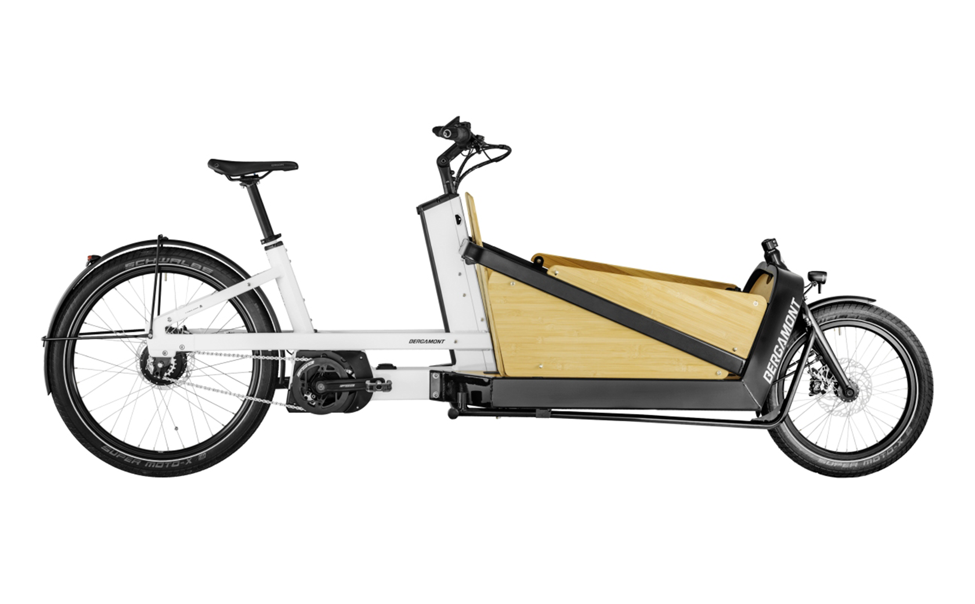 Bergamont e Cargoville mit und Bambi Box Load Unit für Cargobike Long John