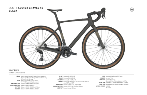 Scott Addict Gravel 40 Carbon Gravel Bike mit Shimano GRX 24 Schaltung