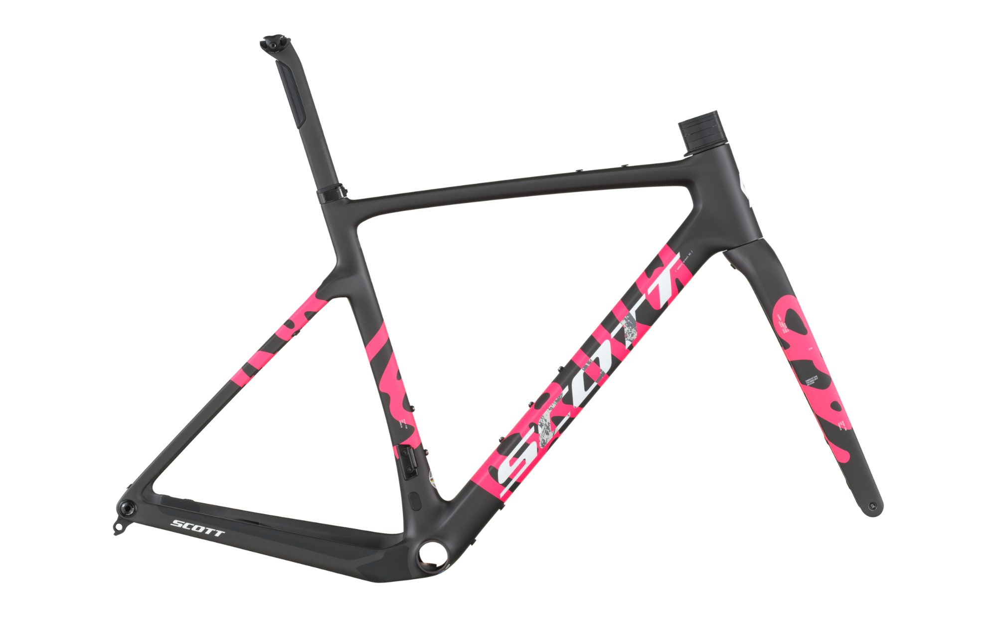 Leichtes HMX-Carbon Gravel-Rahmenset mit UDH, für elektronische & mechanische Schaltungen. Ideal für Abenteuer, Rennen & Bikepacking.