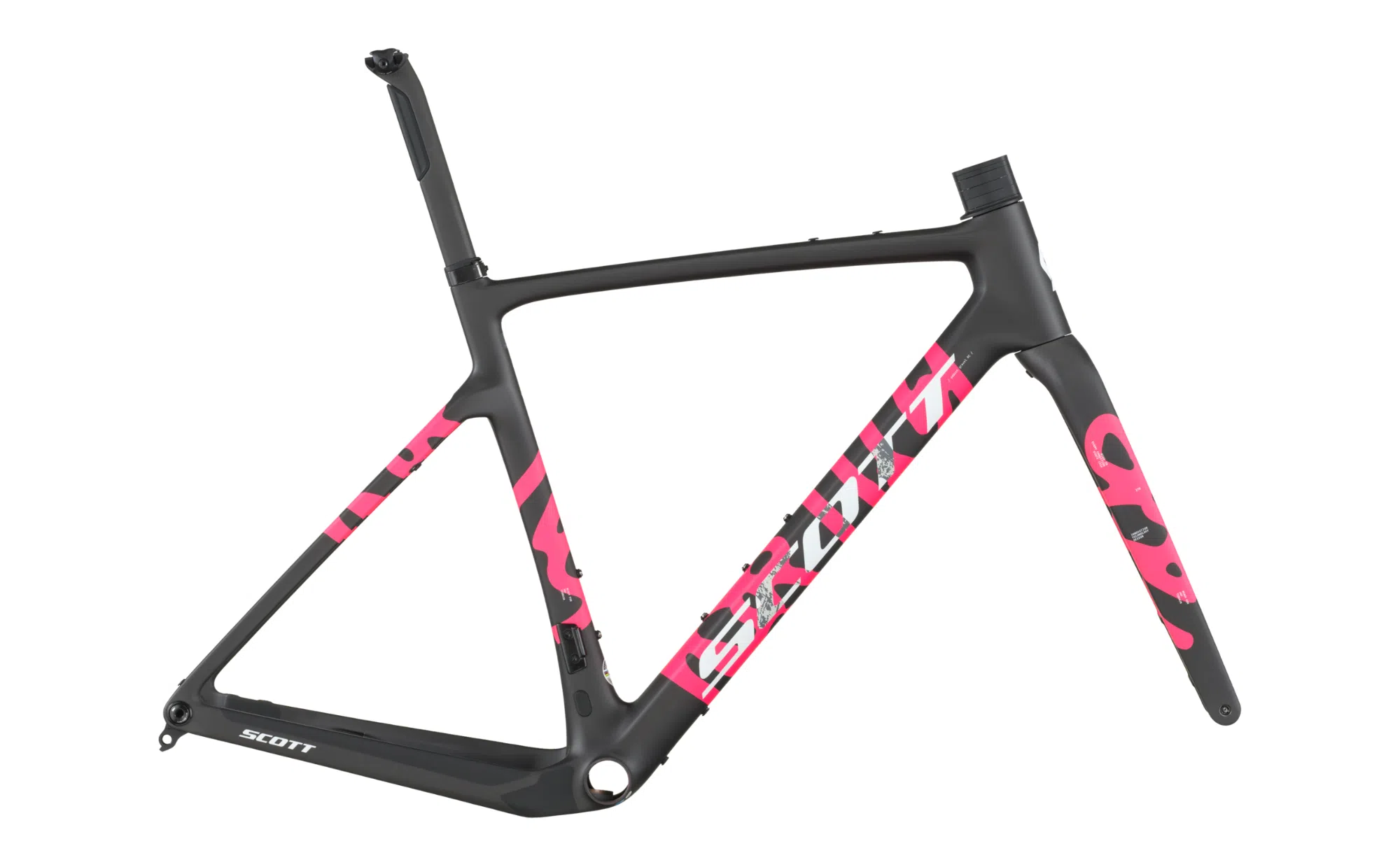 Leichtes HMX-Carbon Gravel-Rahmenset mit UDH, für elektronische & mechanische Schaltungen. Ideal für Abenteuer, Rennen & Bikepacking.