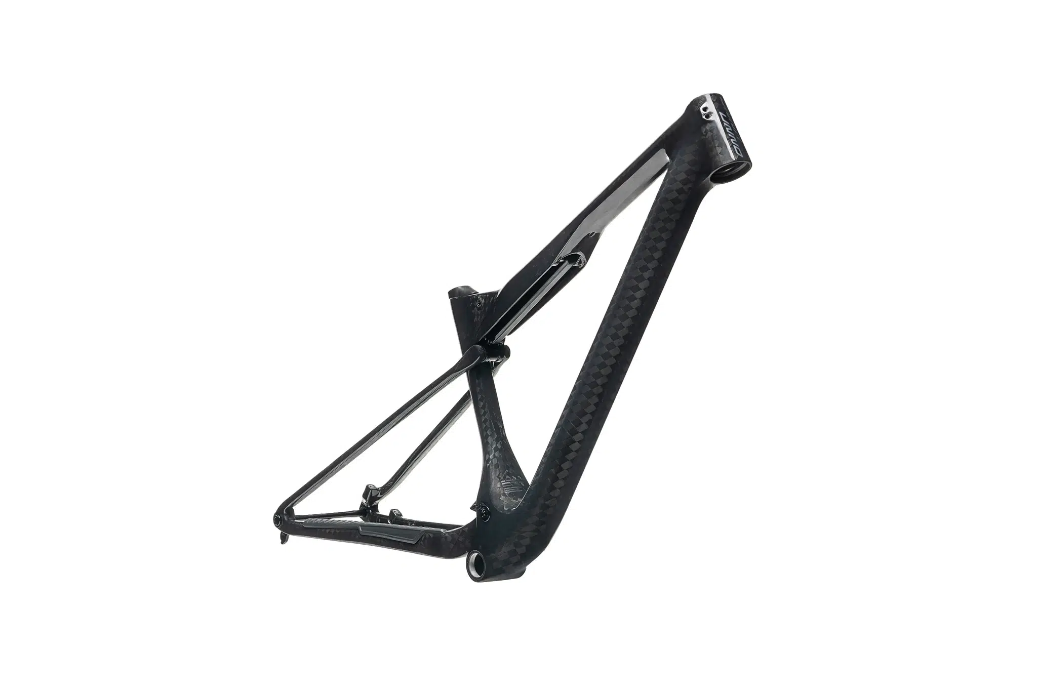 Das UNNO HORN Frameset wiegt nur 1,86 kg inklusive RockShox SIDLuxe Ultimate Dämpfer. Moderner Carbon-XC-Rahmen mit 110 mm Federweg, progressiver Geometrie und maximaler Trail-Kompetenz.